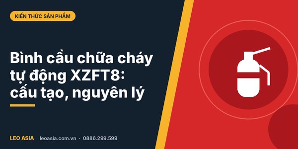 Bình cầu chữa cháy tự động XZFT8 8kg bột ABC treo trần kho hàng