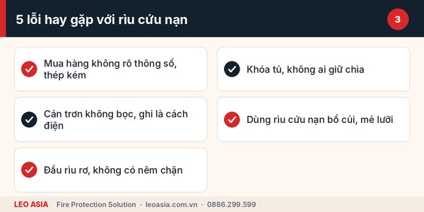 Lỗi thường gặp khi chọn rìu cứu nạn PCCC 2kg