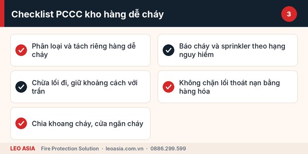 Checklist tư vấn giải pháp PCCC cho xưởng gỗ và kho hàng dễ cháy